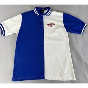 Vintage Texaco Havoline Grand Prix‎ Of Houston Embroidered Polo Medium Y2K USA